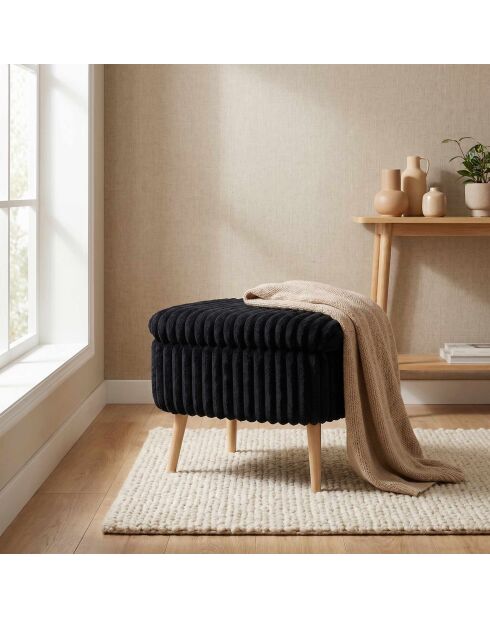 Lin Mini Oslo Toscano bank zwart - B. 60 cm x H. 46 cm x D. 35 cm