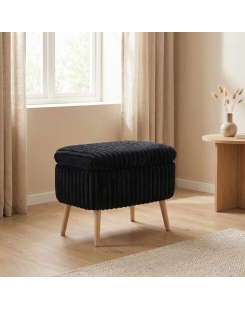 Lin Mini Oslo Toscano bank zwart - B. 60 cm x H. 46 cm x D. 35 cm