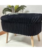 Lin Mini Oslo Toscano bank zwart - B. 60 cm x H. 46 cm x D. 35 cm