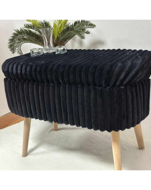 Lin Mini Oslo Toscano bank zwart - B. 60 cm x H. 46 cm x D. 35 cm