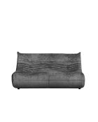 Bocek dunkelgraues 2-Sitzer-Sofa - L. 145 cm x L. 100 cm x H. 80 cm