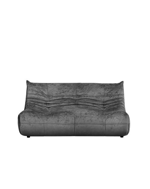 Bocek dunkelgraues 2-Sitzer-Sofa - L. 145 cm x L. 100 cm x H. 80 cm