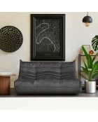 Bocek dunkelgraues 2-Sitzer-Sofa - L. 145 cm x L. 100 cm x H. 80 cm