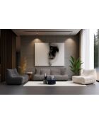 Bocek dunkelgraues 2-Sitzer-Sofa - L. 145 cm x L. 100 cm x H. 80 cm
