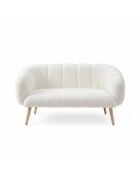 Lotus 2-Sitzer-Sofa weiß - L. 120 cm x H. 95 cm x T. 42 cm
