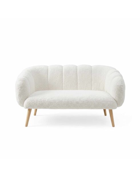 Lotus 2-Sitzer-Sofa weiß - L. 120 cm x H. 95 cm x T. 42 cm