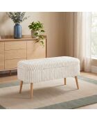 Banc Oslo Linen crème toscane - l . 90 cm x H. 46 cm x P. 35 cm