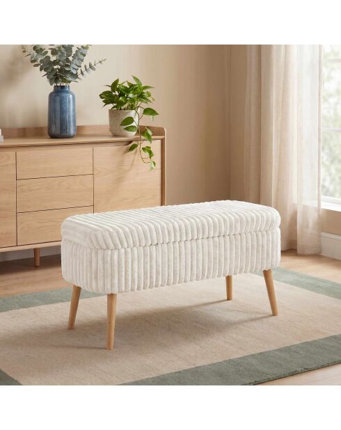 Banc Oslo Linen crème toscane - l . 90 cm x H. 46 cm x P. 35 cm