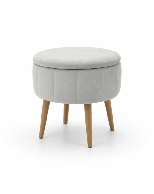 Beiger Sitzsack Berlin Babyface, D. 45 cm x 3 cm x H. 24,5 cm