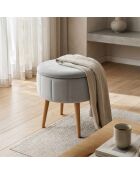 Beiger Sitzsack Berlin Babyface, D. 45 cm x 3 cm x H. 24,5 cm