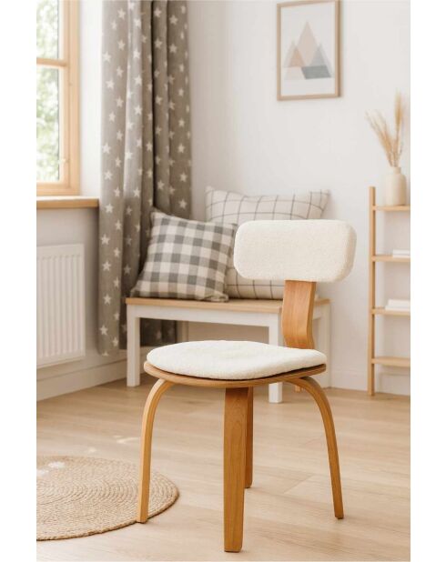 Chaise Londres Naturel - l. 44 cm x H. 79 cm x P. 43 cm