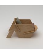 Fauteuil Oiseau bois naturel - l . 70 cm x H. 56 cm x P. 54 cm