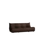 Bocek braunes 3-Sitzer-Sofa - L. 210 cm x L. 100 cm x H. 80 cm