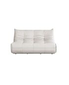 Bocek weißes 2-Sitzer-Sofa - L. 145 cm x L. 100 cm x H. 80 cm