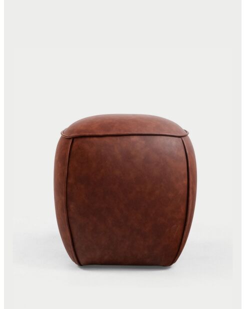 Petit pouf Bragi marron - l. 40 cm x H. 44 cm x P. 40 cm