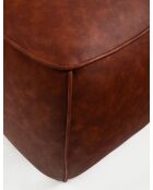 Petit pouf Bragi marron - l. 40 cm x H. 44 cm x P. 40 cm