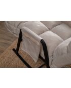 Fauteuil à bascule Lena Single crème - l. 60 cm x P. 60 cm x P. 35 cm