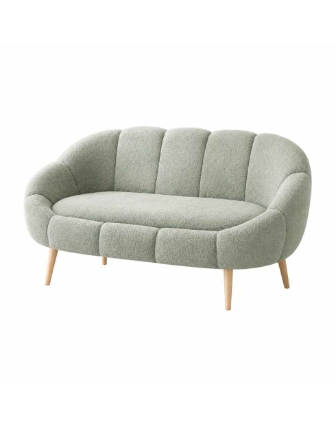 Lida groene 2-zitsbank - l. 130 cm x H. 105 cm x D. 50 cm