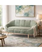 Lida groene 2-zitsbank - l. 130 cm x H. 105 cm x D. 50 cm