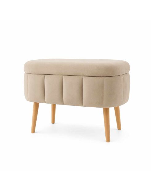 Banc Mini Oslo beige - l . 60 cm x H. 46 cm x P. 35 cm