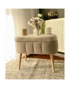 Banc Mini Oslo beige - l . 60 cm  x H.  46 cm  x P. 35 cm