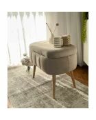Banc Mini Oslo beige - l . 60 cm  x H.  46 cm  x P. 35 cm