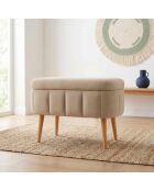 Banc Mini Oslo beige - l . 60 cm  x H.  46 cm  x P. 35 cm