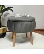 Berlin Babyface Sitzsack, anthrazit, D. 45 cm x 3 cm x H. 24,5 cm