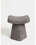 Petit pouf Asberg anthracite - l.47 cm x H. 45 cm x P. 37 cm
