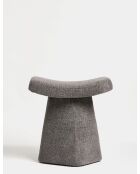 Petit pouf Asberg anthracite - l.47 cm x H. 45 cm x P. 37 cm