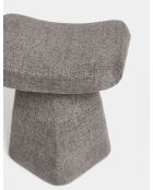 Petit pouf Asberg anthracite - l.47 cm x H. 45 cm x P. 37 cm