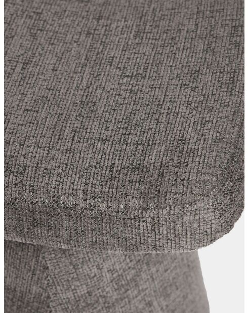 Petit pouf Asberg anthracite - l.47 cm x H. 45 cm x P. 37 cm