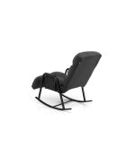 Mecedora individual Lena gris oscuro - L. 60 cm x D. 60 cm x D. 35 cm