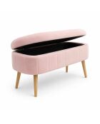 Roze bankje Oslo Babyface - l. 90 cm x H.. 46 cm x D. 35 cm