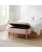 Roze bankje Oslo Babyface - l. 90 cm x H.. 46 cm x D. 35 cm