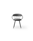 Juego de 4 sillas de relax grises, 60 cm de largo x 79 cm de alto x 60 cm de profundidad