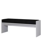 Banc Pearl blanc - l . 120 cm  x H.  45 cm  x P. . 35 cm