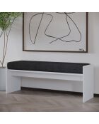 Banc Pearl blanc - l . 120 cm  x H.  45 cm  x P. . 35 cm