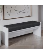 Banc Pearl blanc - l . 120 cm  x H.  45 cm  x P. . 35 cm