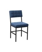 Sedia Dubai blu marino - l.40 cm x H. 82 cm x P. 40 cm
