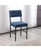 Sedia Dubai blu marino - l.40 cm x H. 82 cm x P. 40 cm