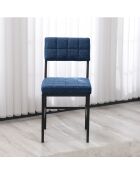 Sedia Dubai blu marino - l.40 cm x H. 82 cm x P. 40 cm