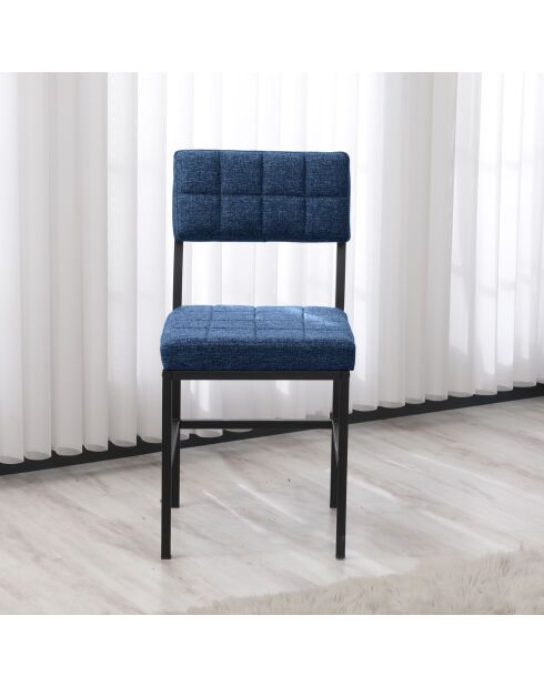 Sedia Dubai blu marino - l.40 cm x H. 82 cm x P. 40 cm