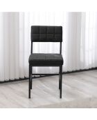 Sedia Dubai antracite - l.40 cm x H. 82 cm x P. 40 cm