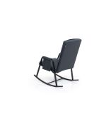 Mecedora de jardín Oden Outdoor, color antracita, 60 cm de ancho x 50 cm de profundidad x 65 cm de alto