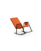 Sedia a dondolo da giardino Oden Outdoor dorato-arancio - L. 60 cm x P 50 cm x H. 65 cm