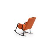 Sedia a dondolo da giardino Oden Outdoor dorato-arancio - L. 60 cm x P 50 cm x H. 65 cm