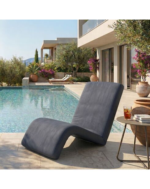 Mecedora de jardín Nami Outdoor antracita, 55 cm de largo x 50 cm de profundidad x 35 cm de profundidad