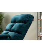 Fauteuil à bascule Lena Single vert pétrole - l. 60 cm x P. 60 cm x P. 35 cm