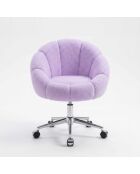 Fauteuil Papatya Métal Lilas - l . 72 cm x H. 102 cm x P.  62 cm